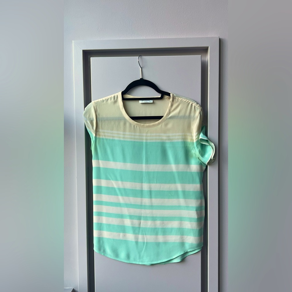 Equipment Silk Striped Blouse